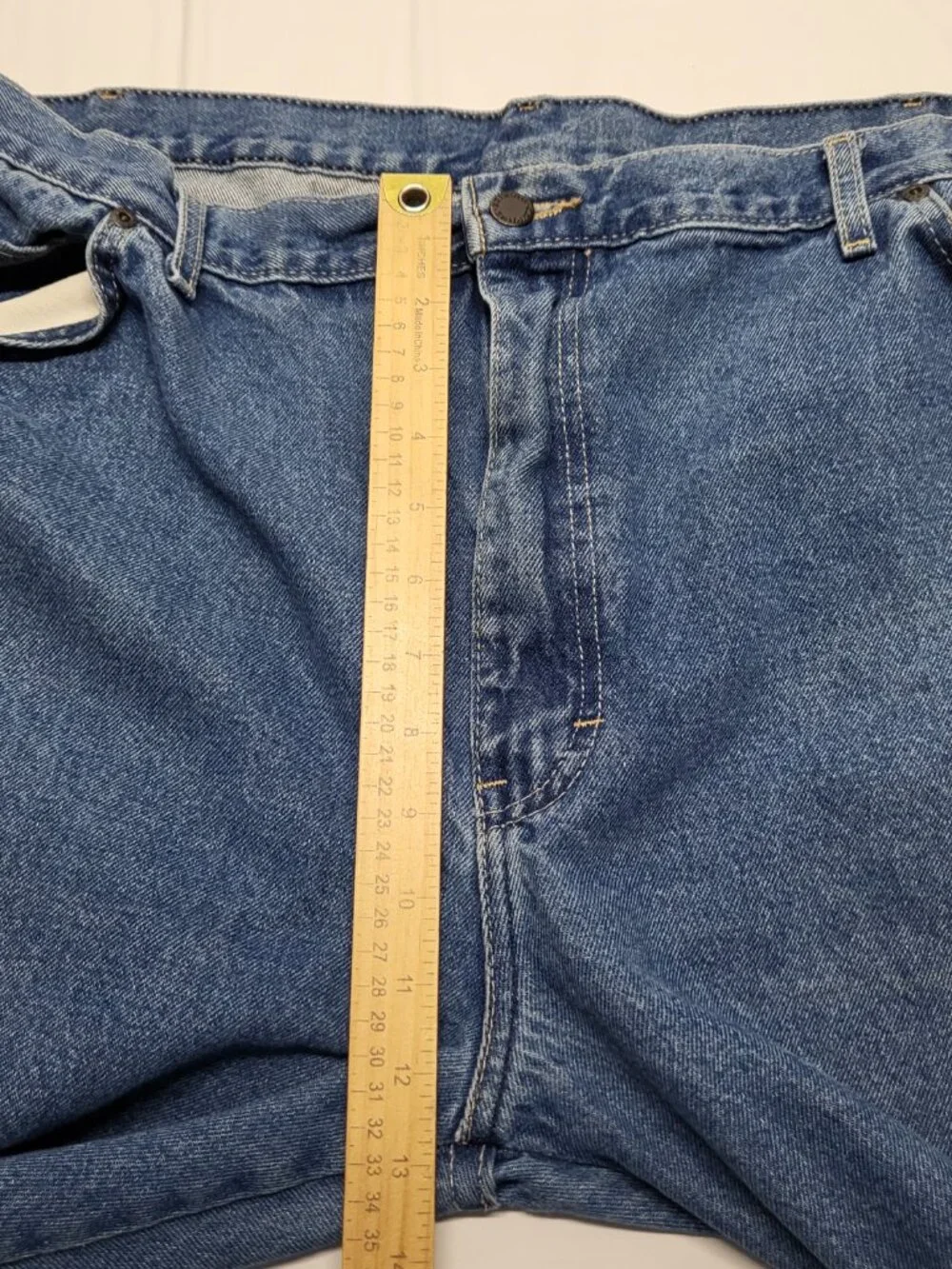 Dickies Mens Jeans 42 X 30 Relaxed Fit Blue Denim Pants Heavyweight 100% Cotton